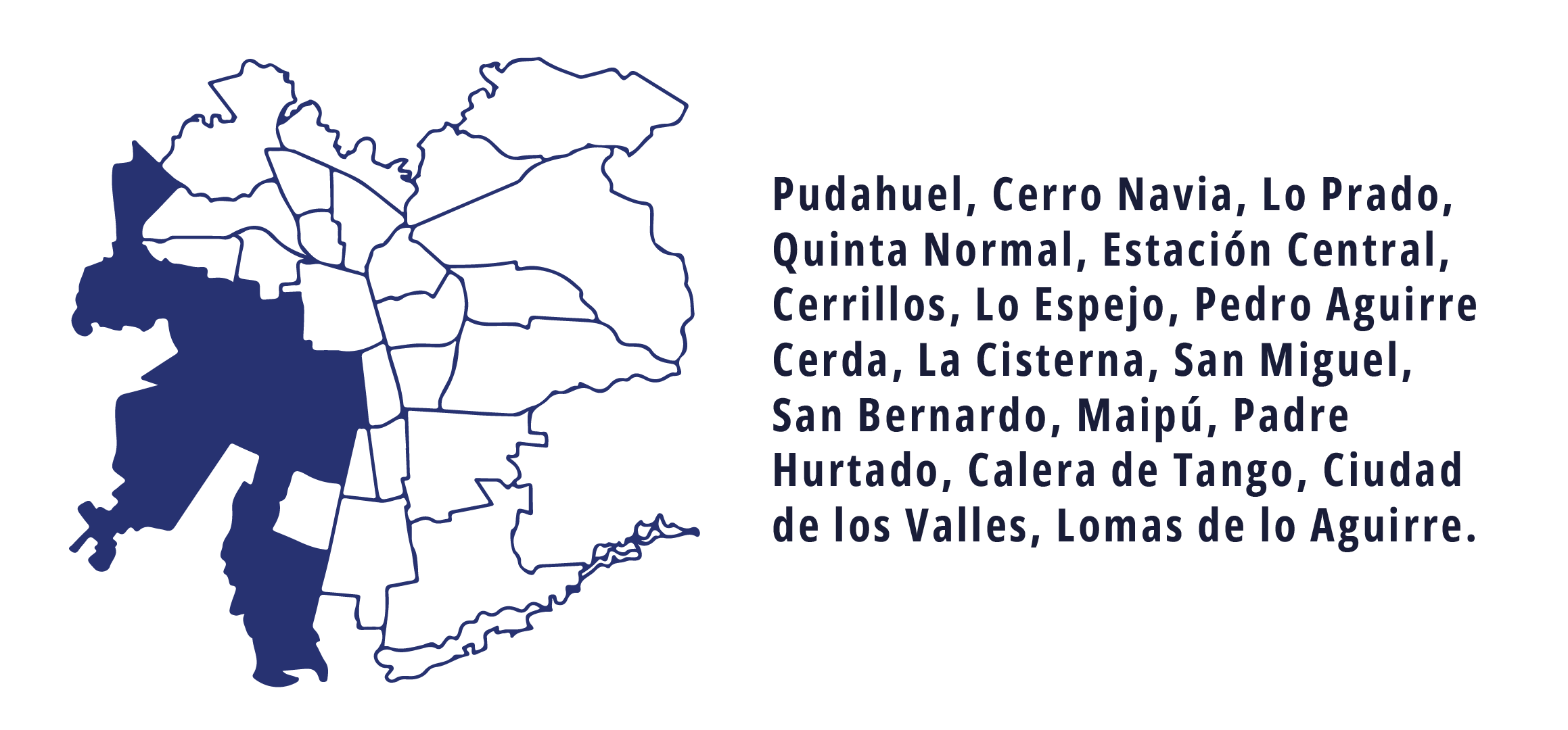 lugares de entrega